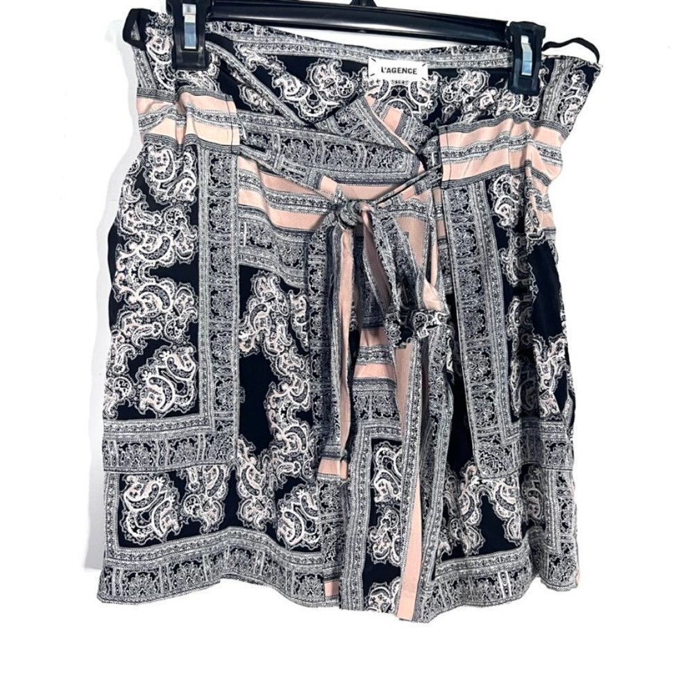 L'AGENCE paperbag mini Skirt